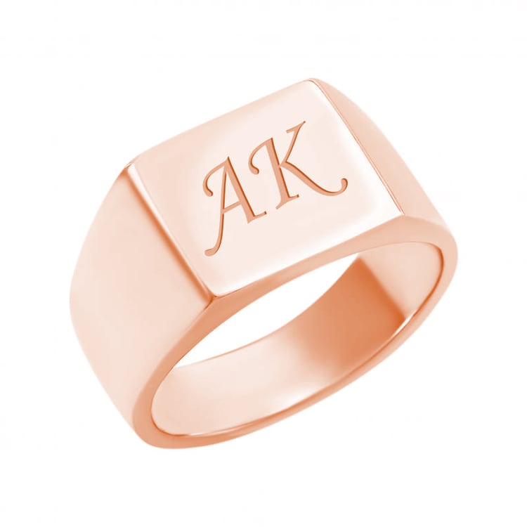 Silberner Herrenring mit Gravur Ihrer Wahl Loslia 140258