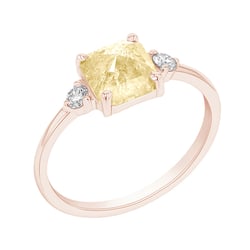 Ring mit einem Salt and Pepper Diamanten Mahmud