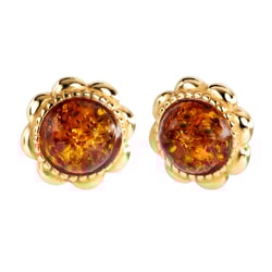 Ohrstecker aus Silber mit Bernsteinen Torben