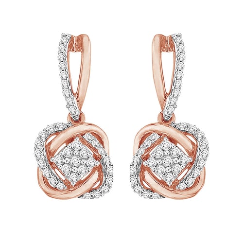 Goldenes geflochtenesSchmuckset mit Diamanten Emre