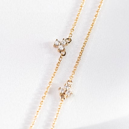 Armband mit drei Lab Grown Diamanten Foley