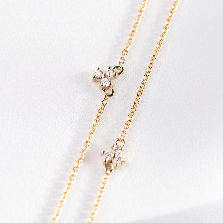 Armband mit drei Lab Grown Diamanten Foley 147714