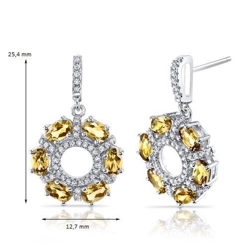 Citrinen Ohrringe 9139