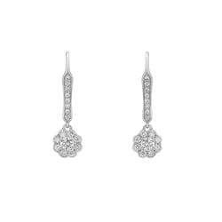 Goldene Ohrringe mit Diamanten Ingo