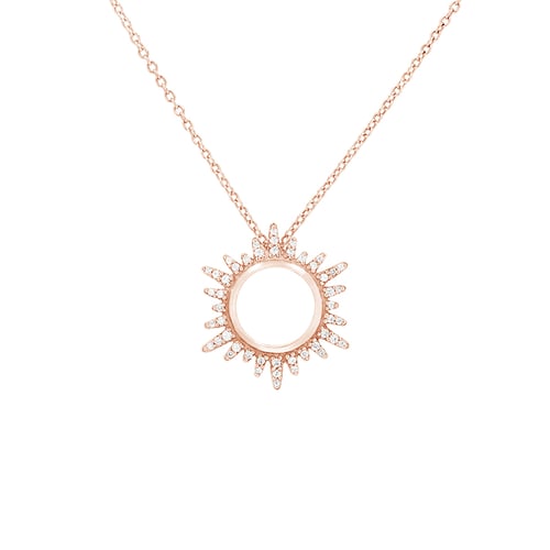 Anhänger in Sonnenform mit Diamanten Maja