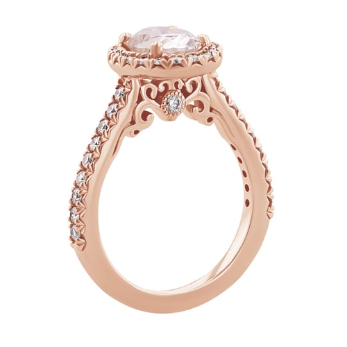 Eleganter Verlobungsring aus Gold mit Moissanit Jody