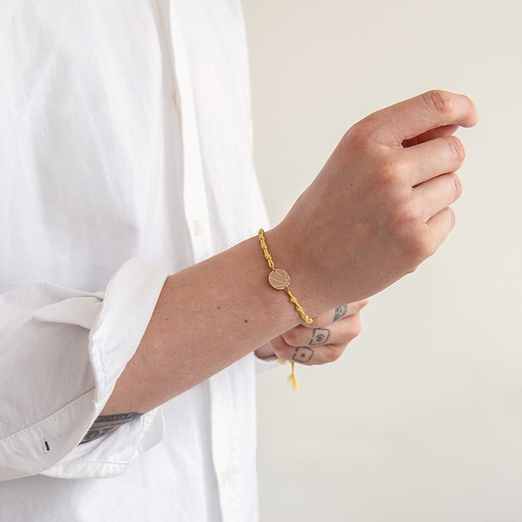 String-Armband Ball mit Gravur Ihrer Wahl Basketball 125447