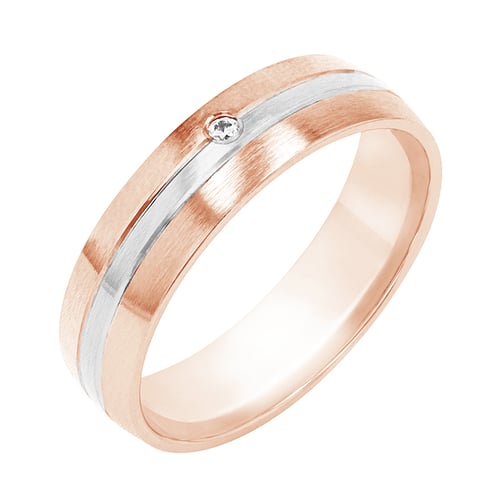 Minimalistische Eheringe mit Diamanten Mesud
