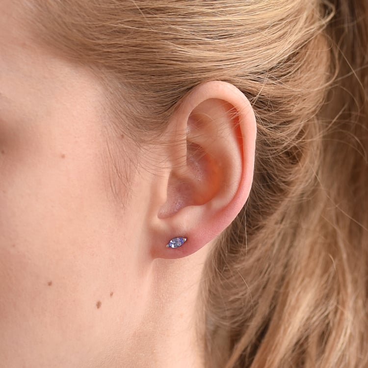 Ohrringe mit Tansaniten 60285