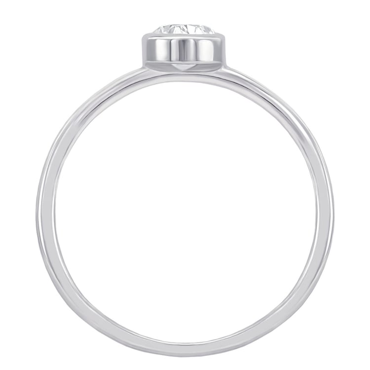 Goldring mit Oval-Diamant 49524