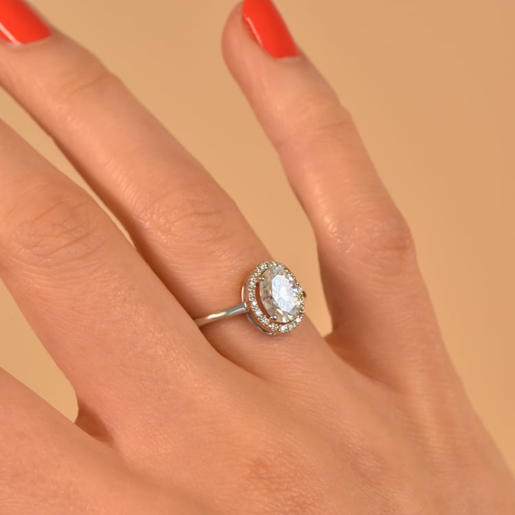 Ring mit Moissanit und Lab Grown Diamanten Arya 105580