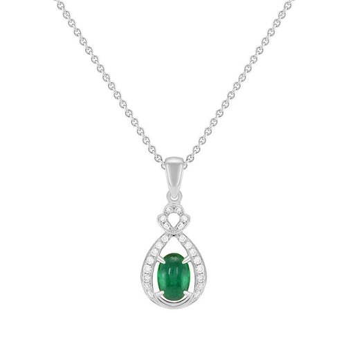 Anhänger mit Smaragd und Diamanten Colossus