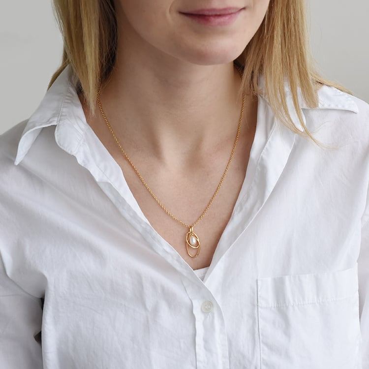 Vergoldeter Anhänger mit Perle Talitus 90903