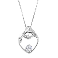 Anhänger Mutter und Kind mit IGI zerifiziertem Lab Grown Diamanten Ella