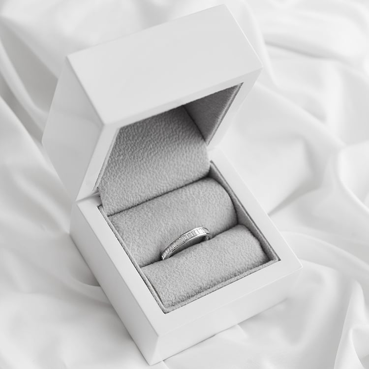 Eternity-Ring mit Lab Grown Baguette-Diamanten und Ring im Komfort-Stil Pascal 96732