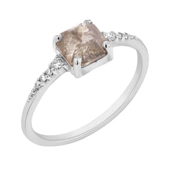 Außergewöhnlicher Ring mit Salt and Pepper Diamant Korey