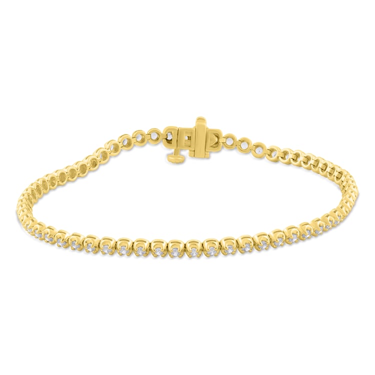 Goldenes Tennisarmband mit Lab Grown Diamanten Mia 163638