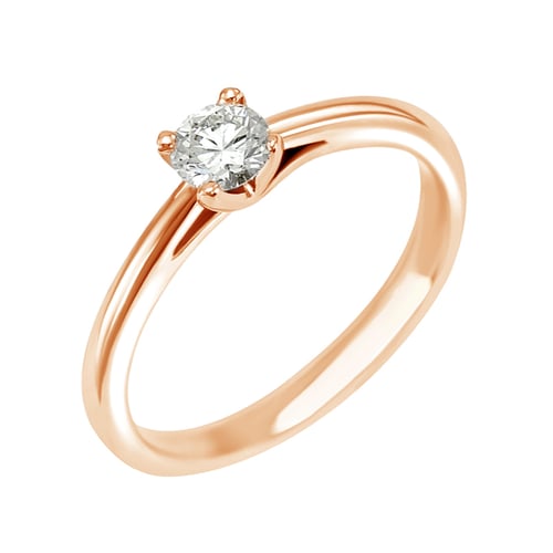 Verlobungsring mit Diamant im Rundschliff Katya