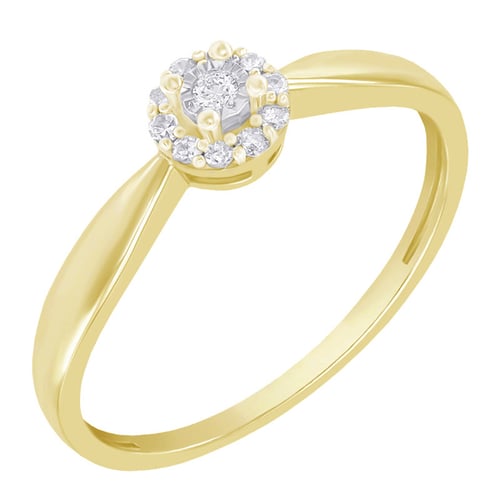 Verlobungsring voller Lab Grown Diamanten Arline