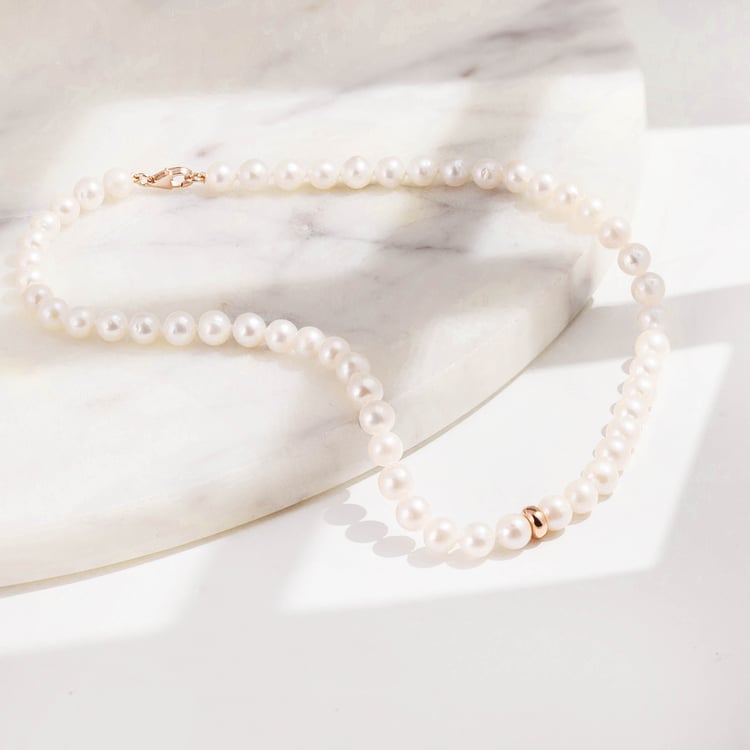 Silberne Perlenkette Kester 165063