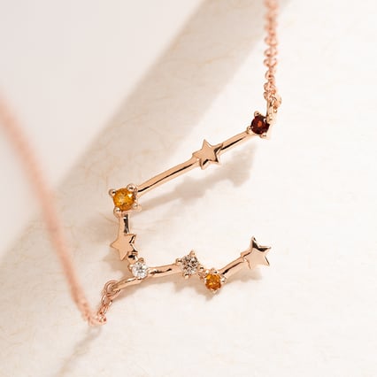 Halskette mit Tierkreiszeichen Gemini