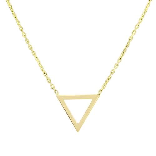 Goldenes Schmuckset mit Dreiecken Sienna