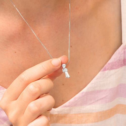 Silberanhänger mit dem Kleinen Prinzen