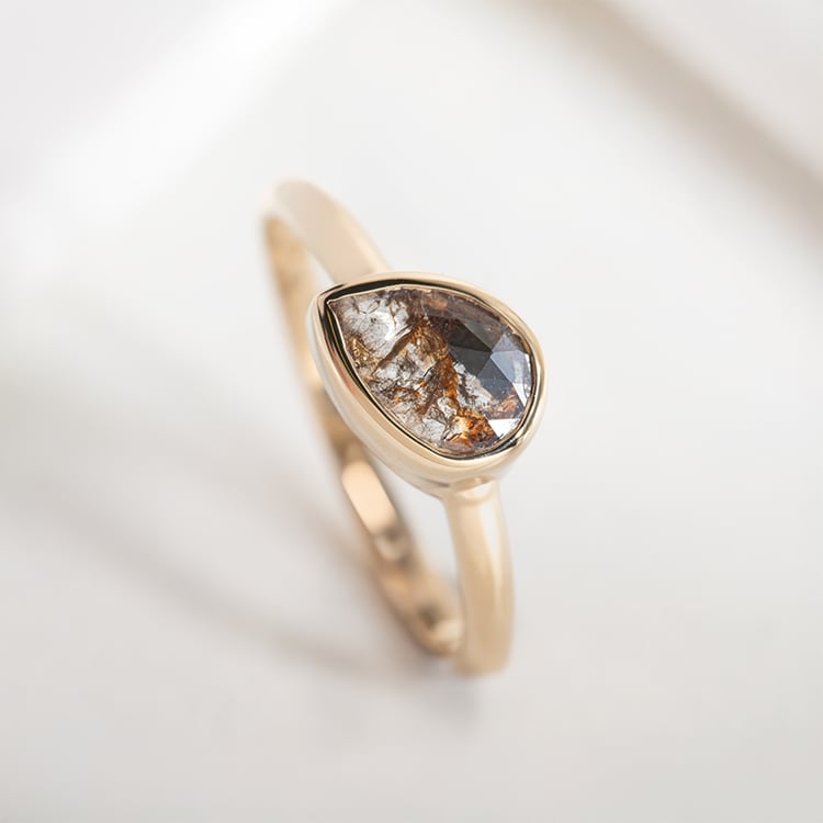 Ring mit Salt and Pepper Diamant Luna 149227