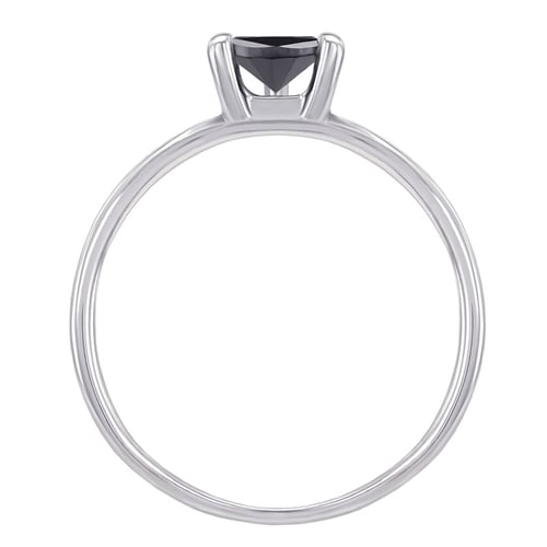 Ring mit schwarzem trillion Diamant Valla