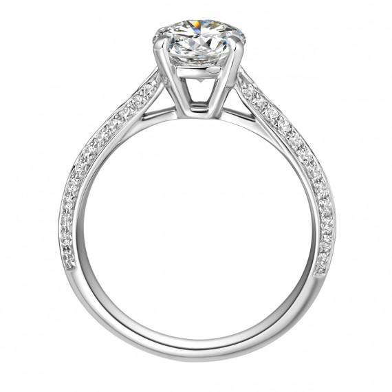 Verlobungsring aus Platin 10496