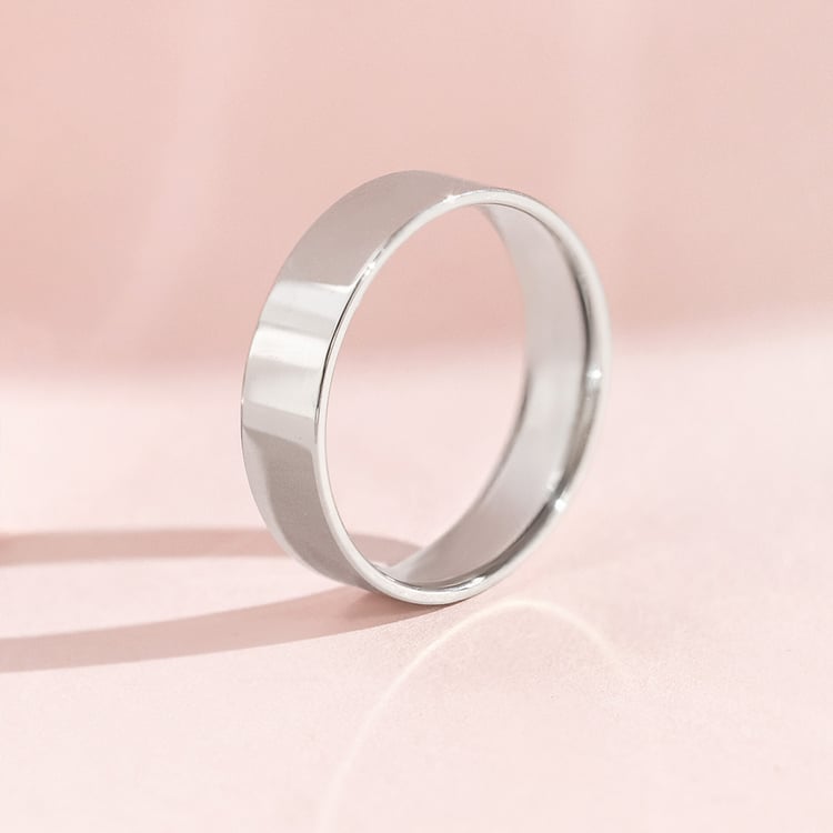 Flache Eheringe aus Platin 157888