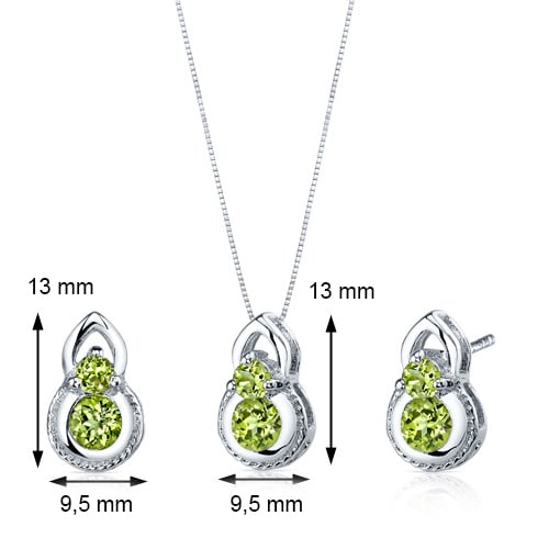 Silberne Kollektion voller Olivine Tarisa 21847