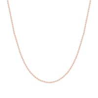 Anker Halskette 45-50 cm aus rosé vergoldetem Silber