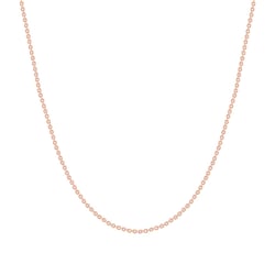 Anker Halskette 45-50 cm aus rosé vergoldetem Silber