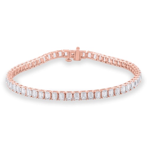 Goldenes Tennisarmband mit Lab Grown Diamanten Ida