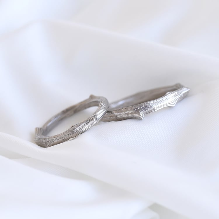 Eheringe in Form eines Zweigleins Valleia 81778