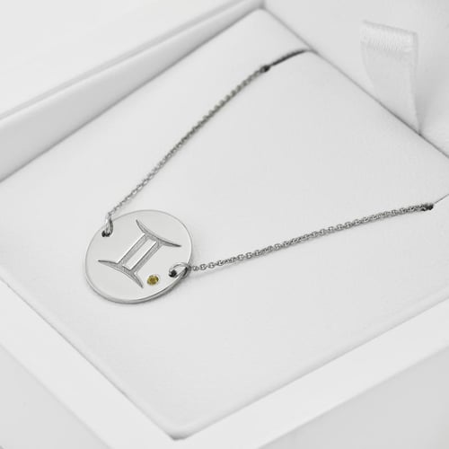 Goldenes Armband mit Citrin für das Sternzeichen Zwillinge