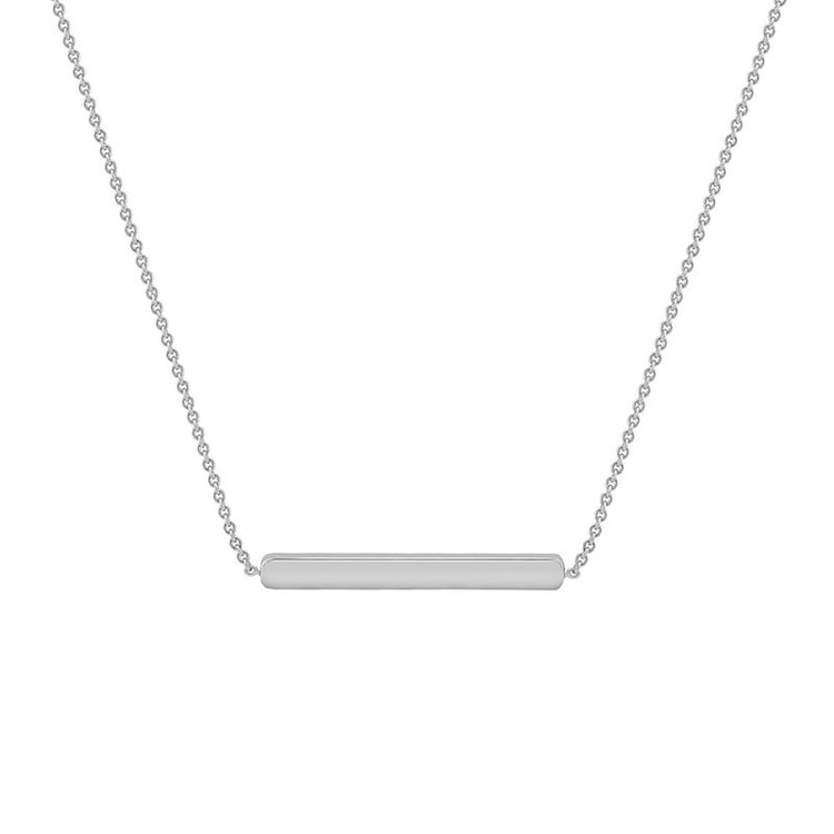 Feine Halskette aus Gold Bar