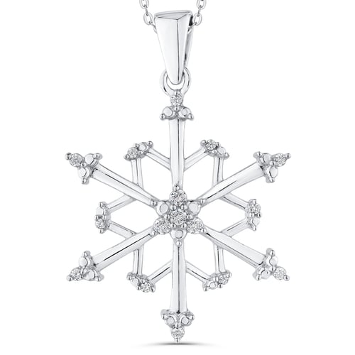 Schneeflocke mit Diamanten Aya