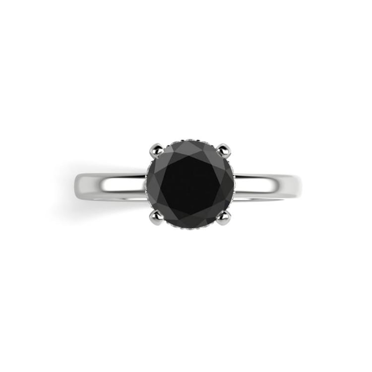 Ring mit schwarzem Diamant 23514