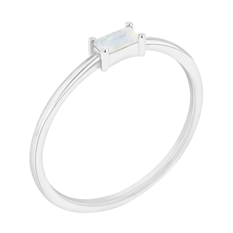 Ring mit Mondstein in Baguette-Form Koos 90094