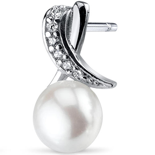 Silberne Ohrringe mit Perlen Kelyn 3752