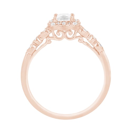 Vintage-Ring mit glänzenden Diamanten Venera