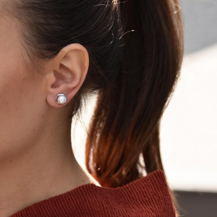 Elegante Perlenohrringe Lucas 42697