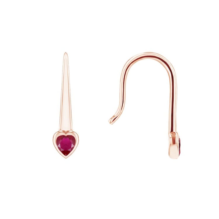 Hängeohrringe mit Rubinherzen Levy 99833