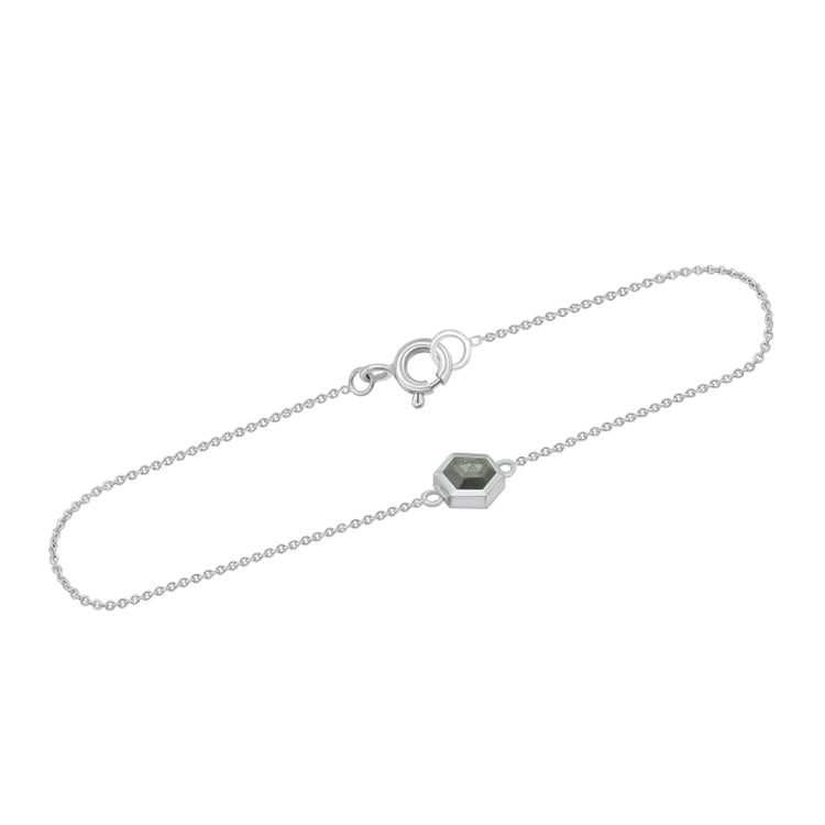 Goldenes Armband mit Salt and Pepper Diamant Judd
