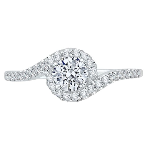 Eleganter Verlobungsring und voller Diamanten Elaine