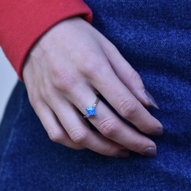 Opal Ring Silber 4227