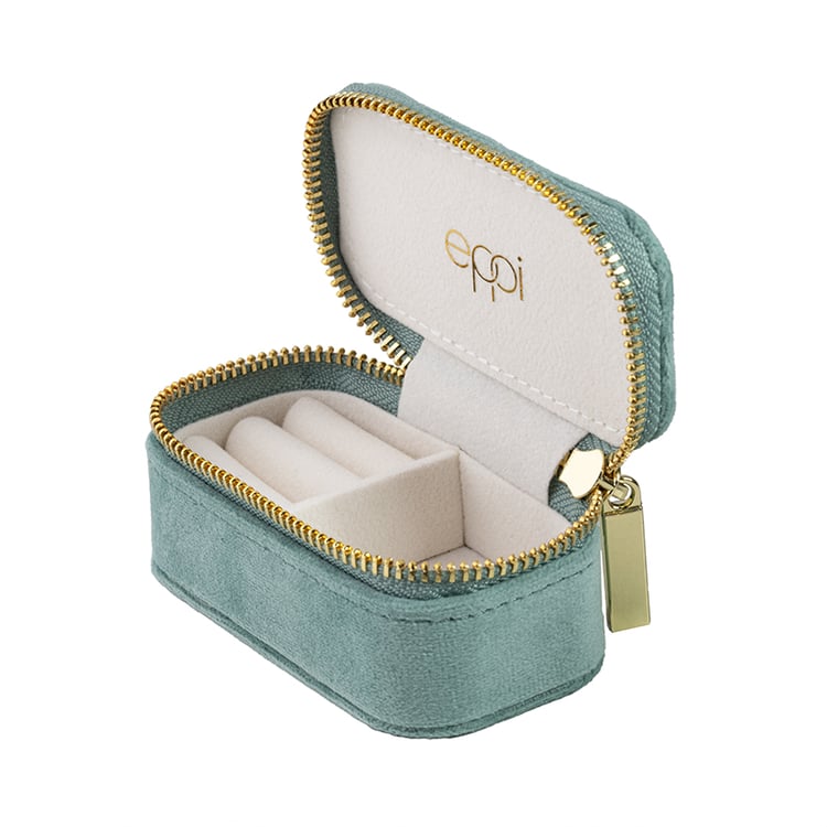 Kleine grüne reise schmuckkästchen Safey 146231