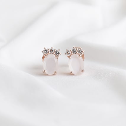 Silbernes Schmuckset mit Topas und Mondsteinen Hideki